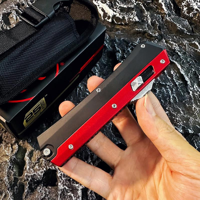 Mix Color Camping Pocket Knife Aluminum Handle Knife